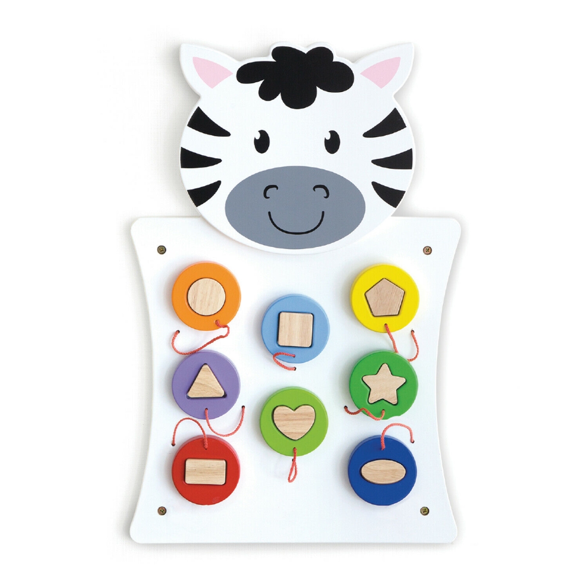 Match Shapes Wall Panel Zebra