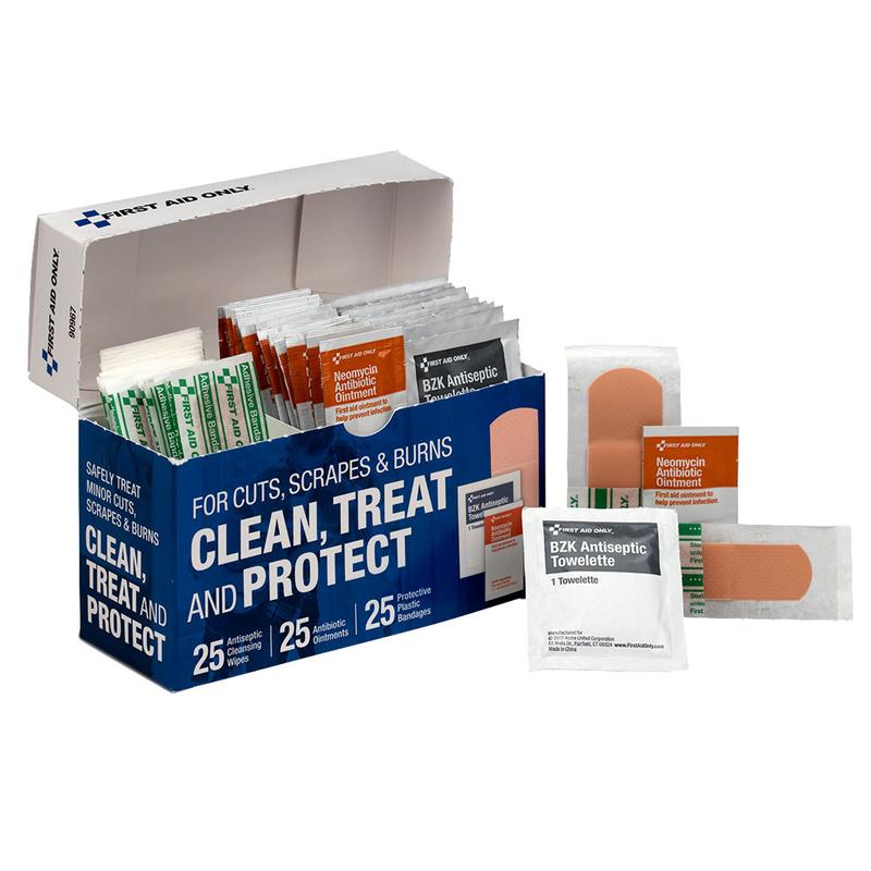 Picture of Acme United ACM90967 Clean Treat & Protect Wound Care Kit