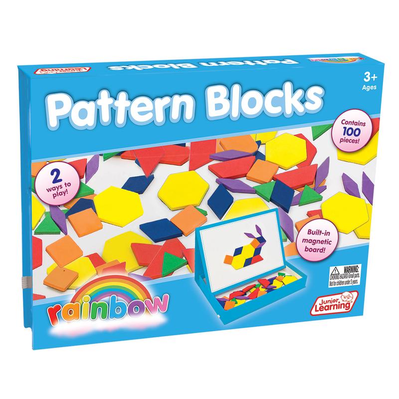 Picture of Junior Learning JRL613 Rainbow Pattern Blocks