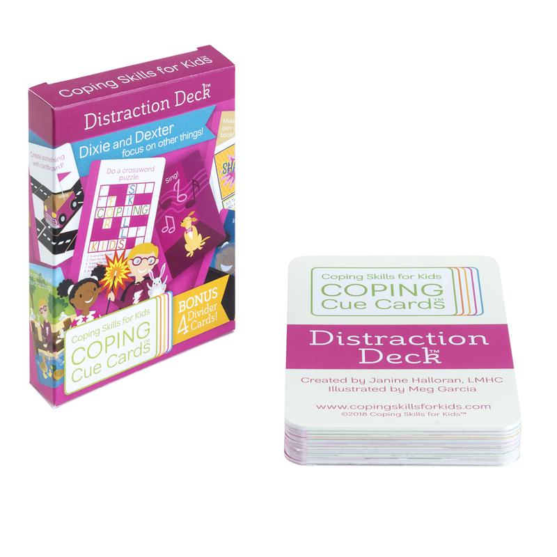 Picture of Coping Skills for Kids CSKCCDST Cue Cards Distraction Deck