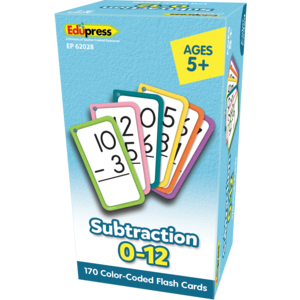 Picture of Teacher Created Resources TCR62028 Numbers 0-12 All Facts Subtraction Flash Cards