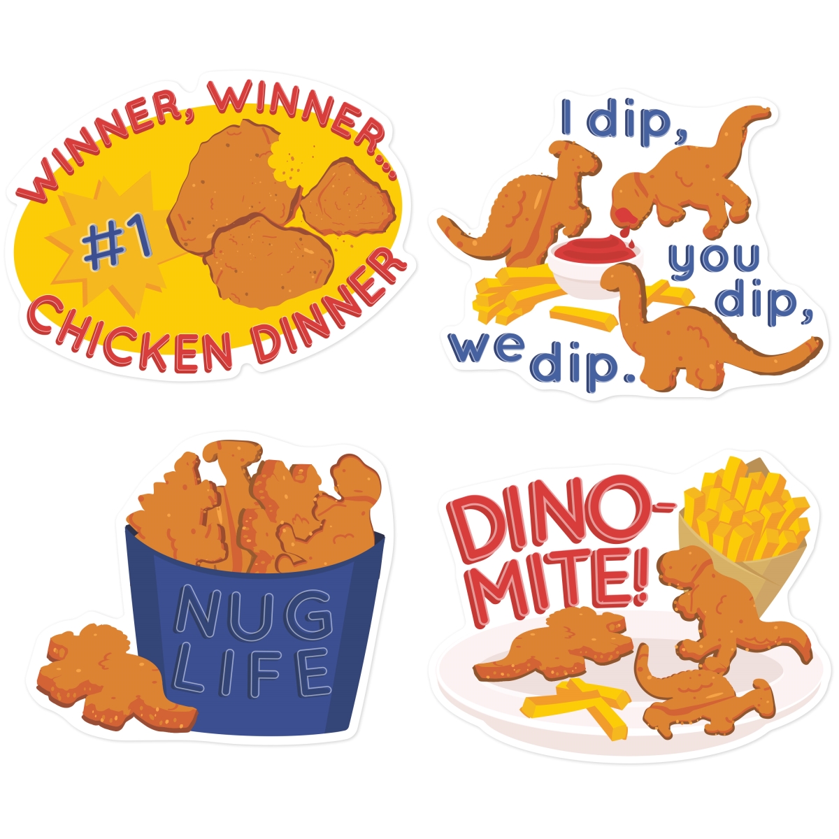 Picture of Eureka EU-628010 Chicken Nuggets Scented Stickers