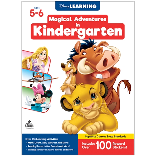 Picture of Carson Dellosa Education CD-705370 Disney Magical Adventures Book for Kindergarten