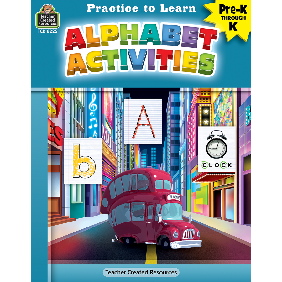 Picture of Teacher Created Resources TCR8225 Practice to Learn Alphabet Activities Book
