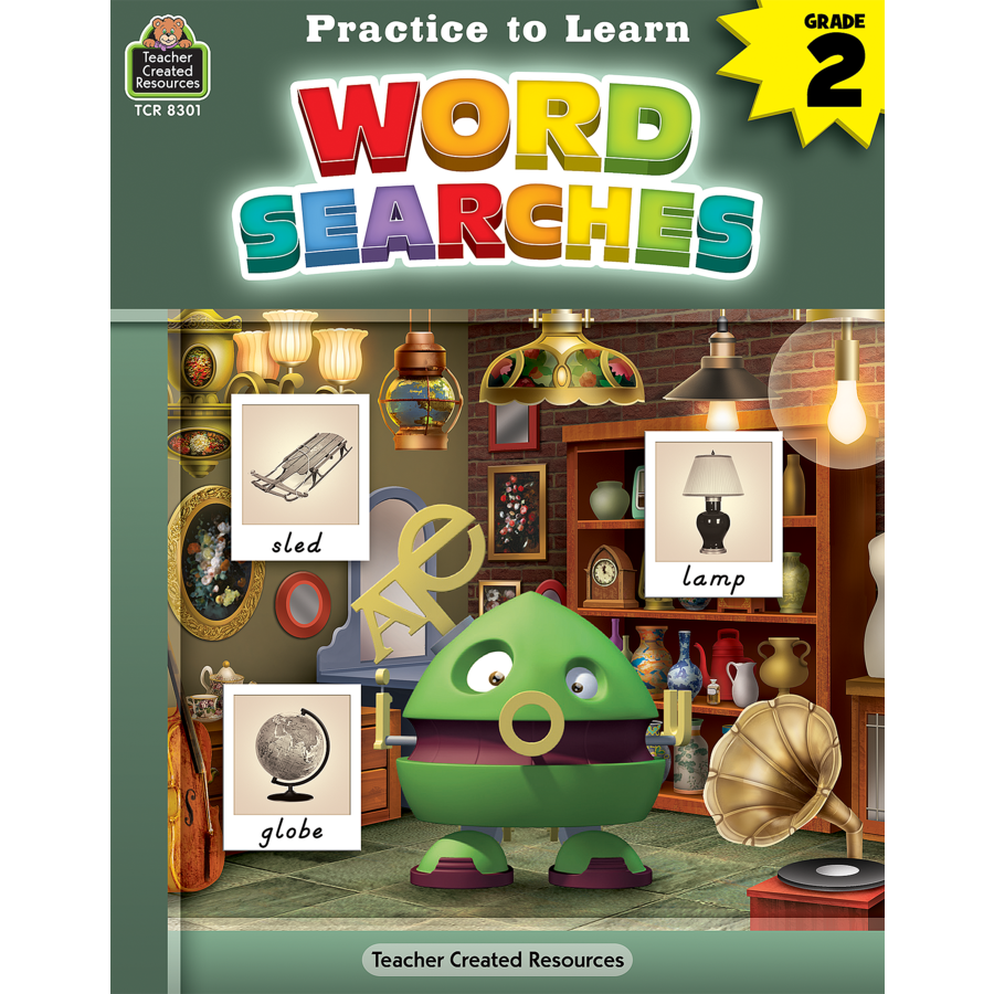 Picture of Teacher Created Resources TCR8301 Practice to Learn Word Searches Book for Kids