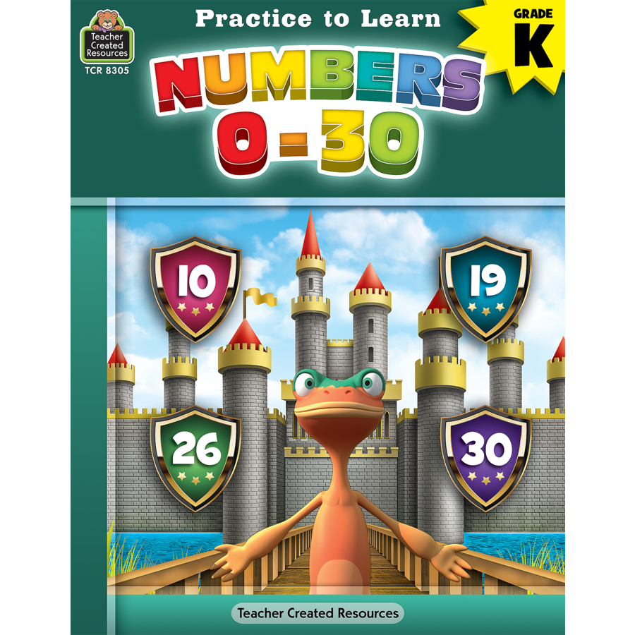 Picture of Teacher Created Resources TCR8305 Numbers 0-30 Practice to Learn Maths Book