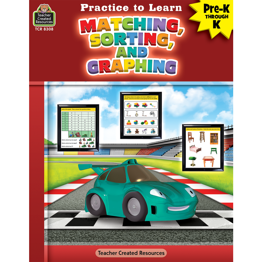 Picture of Teacher Created Resources TCR8308 Practice to Learn Matching Sorting Book