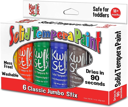 Kwik Stix 6 Classic Colors Jumbo Solid Paint