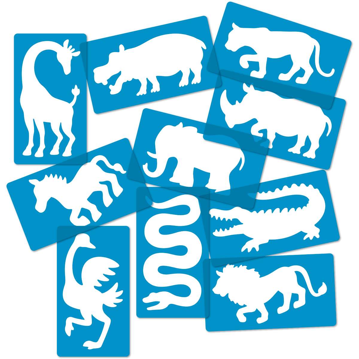 Picture of Royl R-58631 Safari Animal Stencils