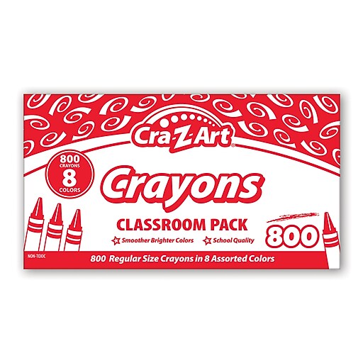Picture of Larose Industries CZA740031 Crayon Classroom Pack&#44; Assorted Color - Box of 800