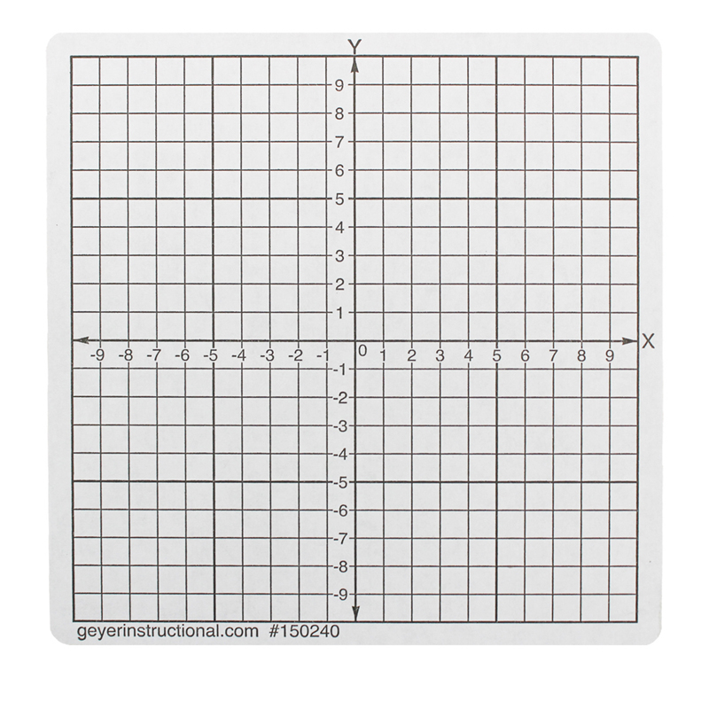 Picture of Geyer Instructional Products GYR150241 Graphing Stickrs Numberd Axis Math Book for Grade K-12&#44; White & Black - Pack of 500