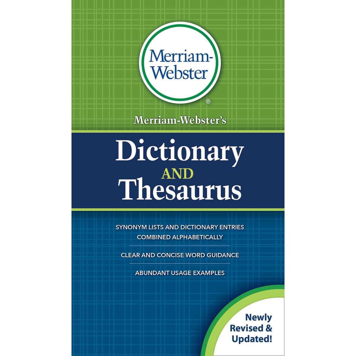 Merriam Webster  Paperback 2020 Dictionary & Thesaurus