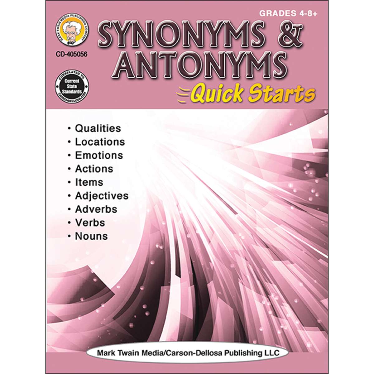 Picture of Carson Dellosa Education CD-405056 Quick Starts Synonyms & Antonyms Grade 4-8plus