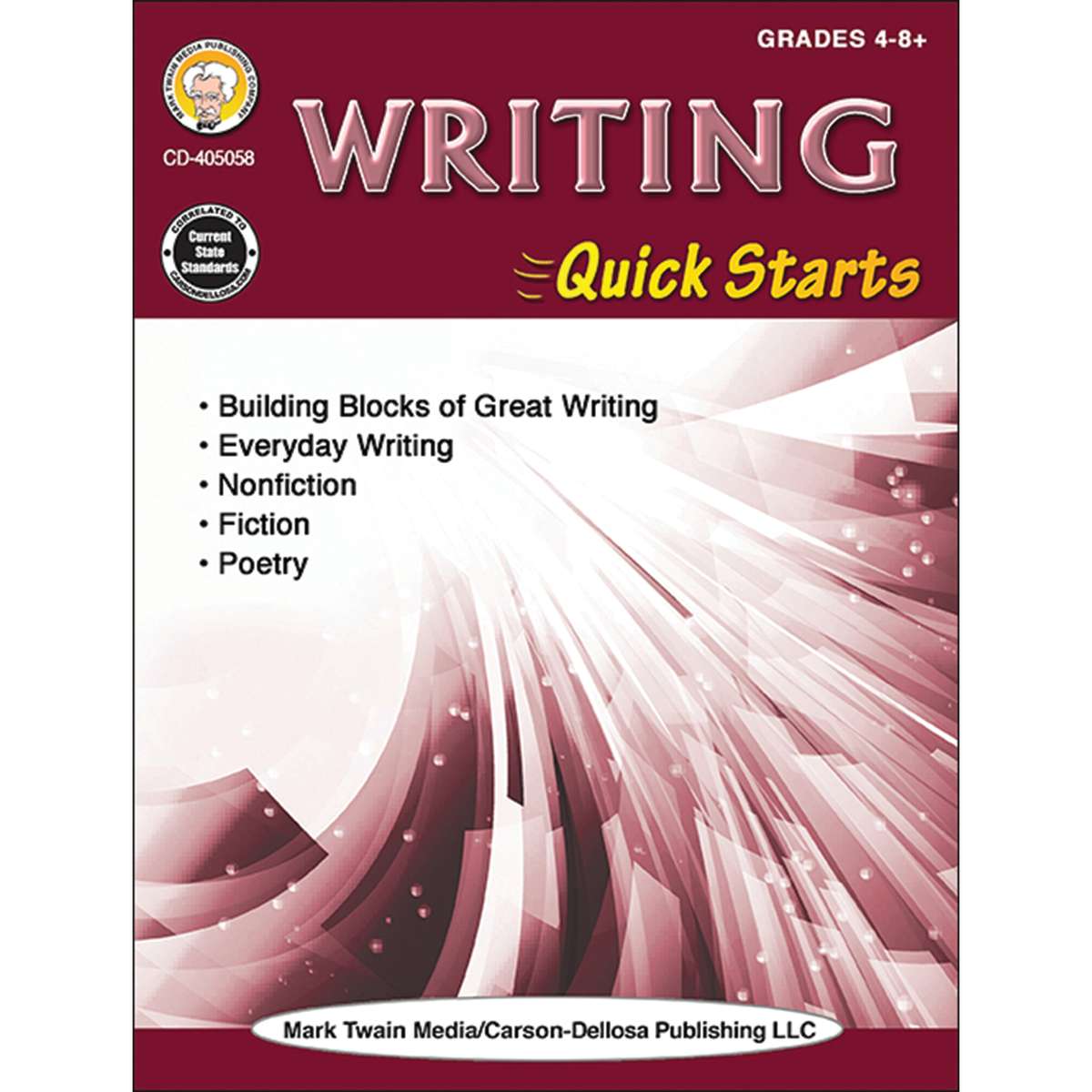 Picture of Carson Dellosa Education CD-405058 Writing Quick Starts Workbk Grade 4-8plus