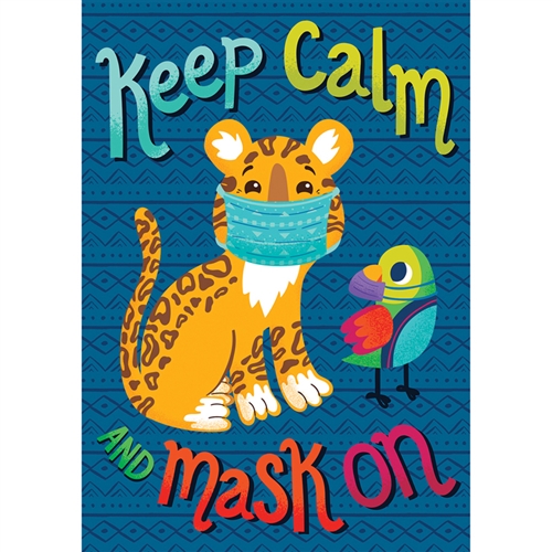 Picture of Carson Dellosa Education CD-106032 Oneworld Keep Calm & Mask On Poster