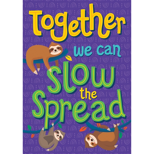 Picture of Carson Dellosa Education CD-106033 Poster One World Together We Can Slow The Spread