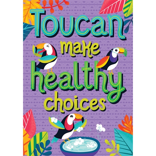Picture of Carson Dellosa Education CD-106035 Oneworld Toucan Make Healthy Choices Poster