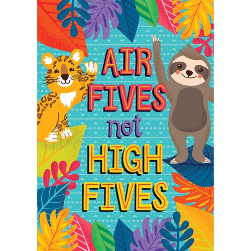 Picture of Carson Dellosa Education CD-106036 Oneworld Air Fives Not High Fives Poster