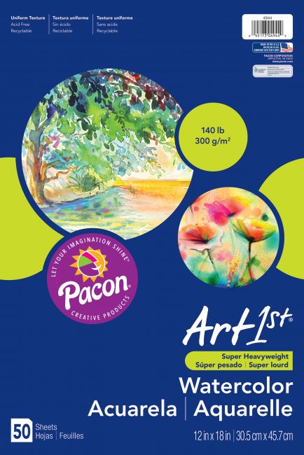 Watercolor Paper - White - 50 Sheets