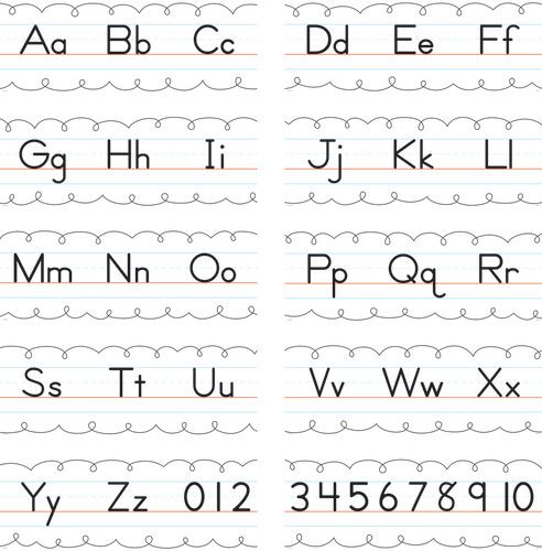 Picture of Creative Teaching Press CTP10170 Traditionl Manuscript Alphabet Line