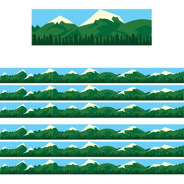 Picture of Hygloss Products HYG33681-6 Mountains Border for Kids - Pack of 6