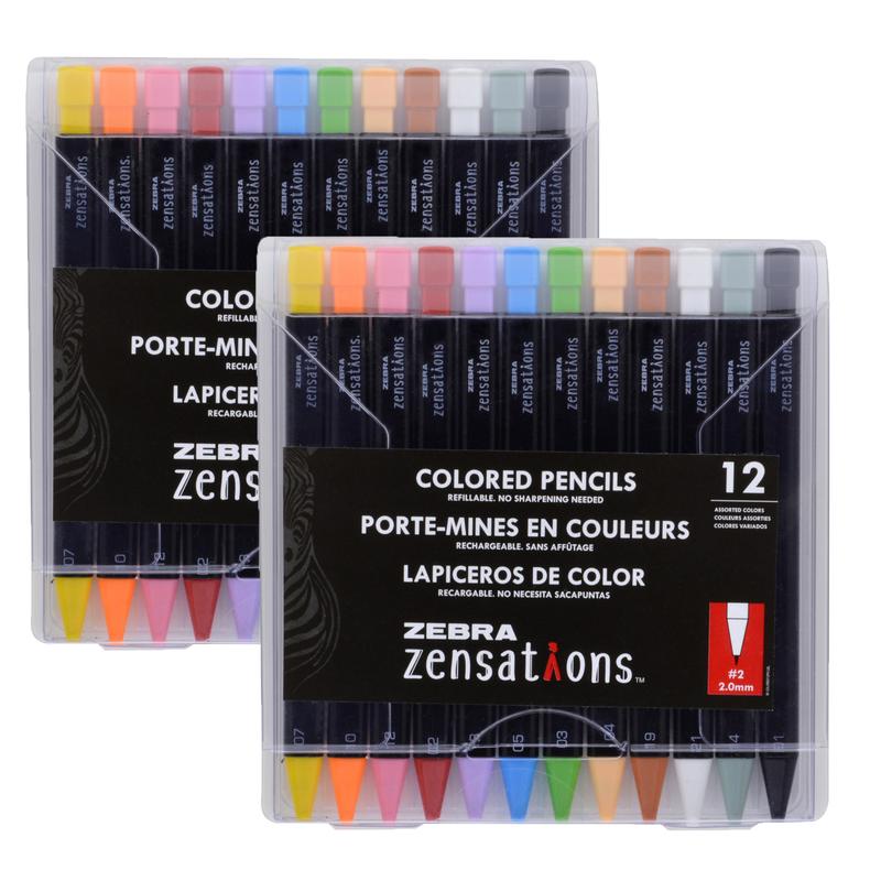Zebra Pen  Zensations Refill Mechanical Colored Pencils - Pack of 12