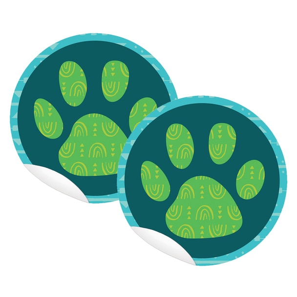 Picture of Carson Dellosa Education CD-168305-2 One World Paw Print Floor Decals - Pack of 10 - 2 Pack