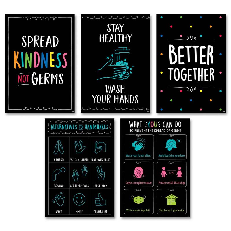 Picture of Creative Teaching Press CTP10388 Staying Healthy Inspire Poster for Grade K-6&#44; Multi Color - Pack of 5