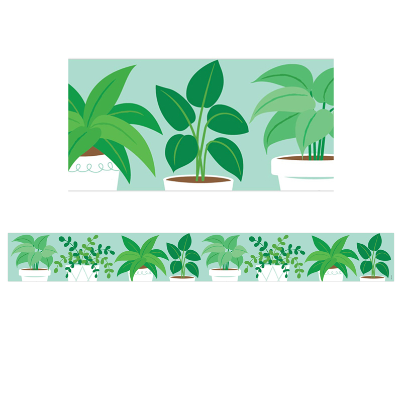 Picture of Creative Teaching Press CTP10416 48 ft. Potted Plants Border&#44; Green - Grade K