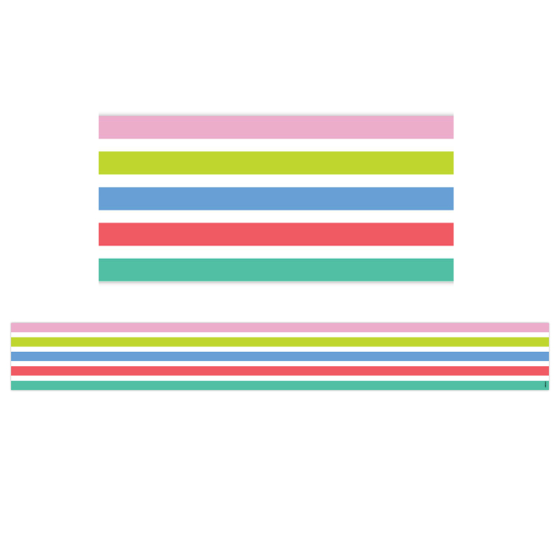 Picture of Creative Teaching Press CTP10426 48 ft. Rainbow Stripes Border&#44; Multi Color - Grade K