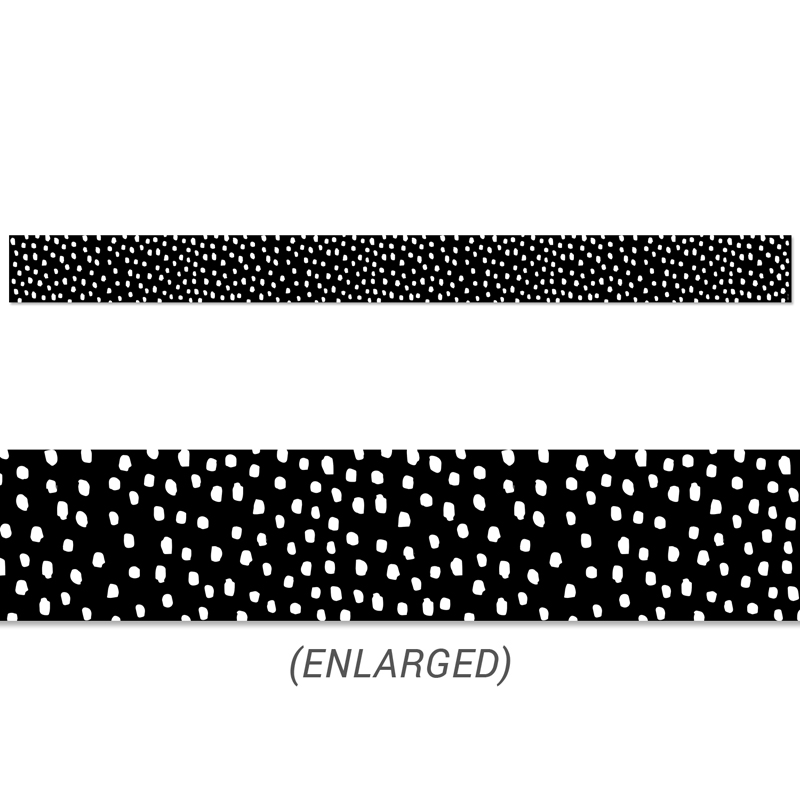 Picture of Creative Teaching Press CTP10452 Messy Dots on Black Border&#44; Black & White - Grade K