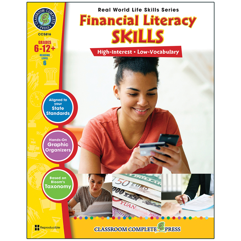 Picture of Classroom Complete Press CCP5816 Life Skills Financial Literacy Read World Books for Grade 6 Plus, Multi Color