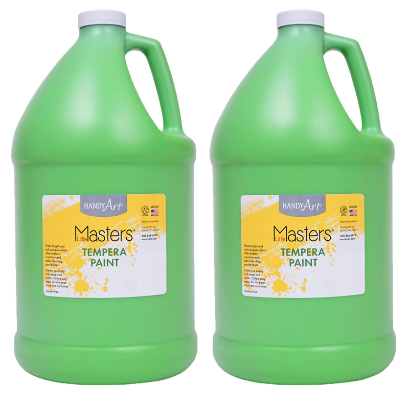 1 gal Little Masters Tempera Paint, Light Green - Pack of 2