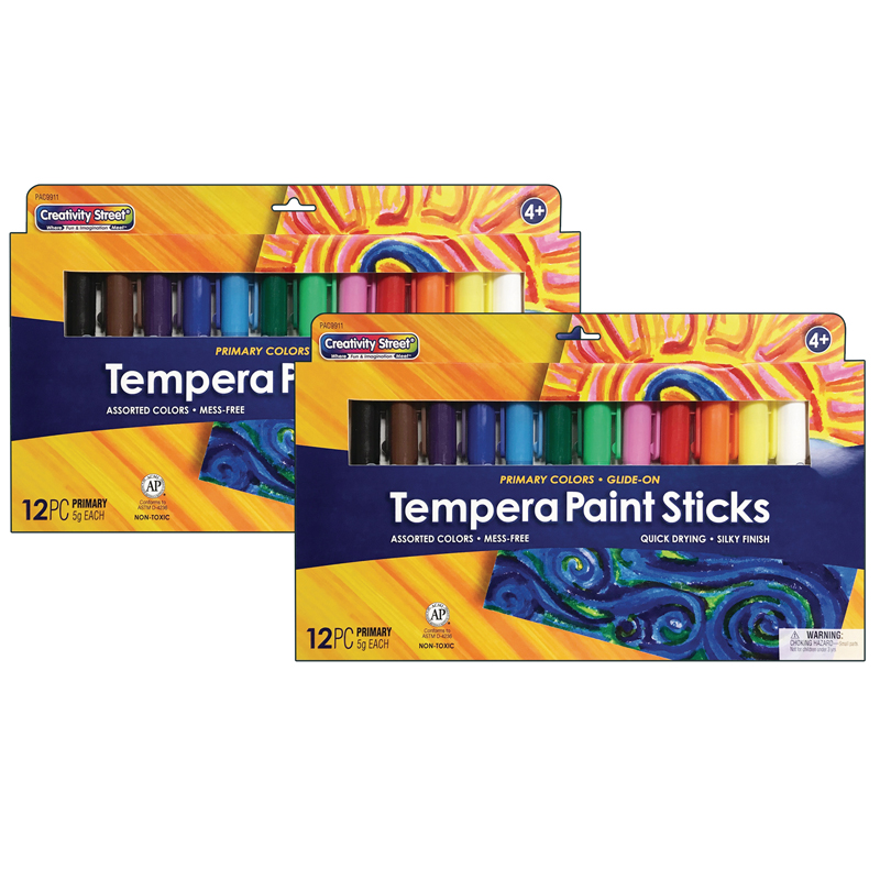 Picture of Dixon Ticonderoga PACAC9911-2 Tempera Paint Color Stickers for Grade K-8&#44; Asstored Color - Pack of 2