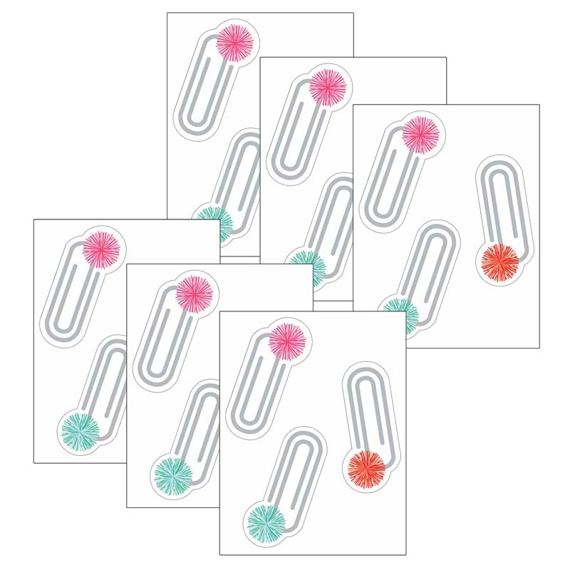 Picture of Carson Dellosa Education CD-120608-6 Brights Paper Claps Mini Cutouts for Grade PK-5&#44; Multi Color - Pack of 6
