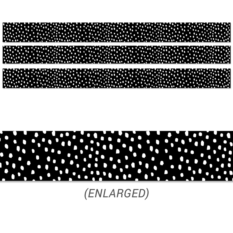 Picture of Creative Teaching Press CTP10452-3 Messy Dots on Black Border&#44; Black & White - Grade K - Pack of 3