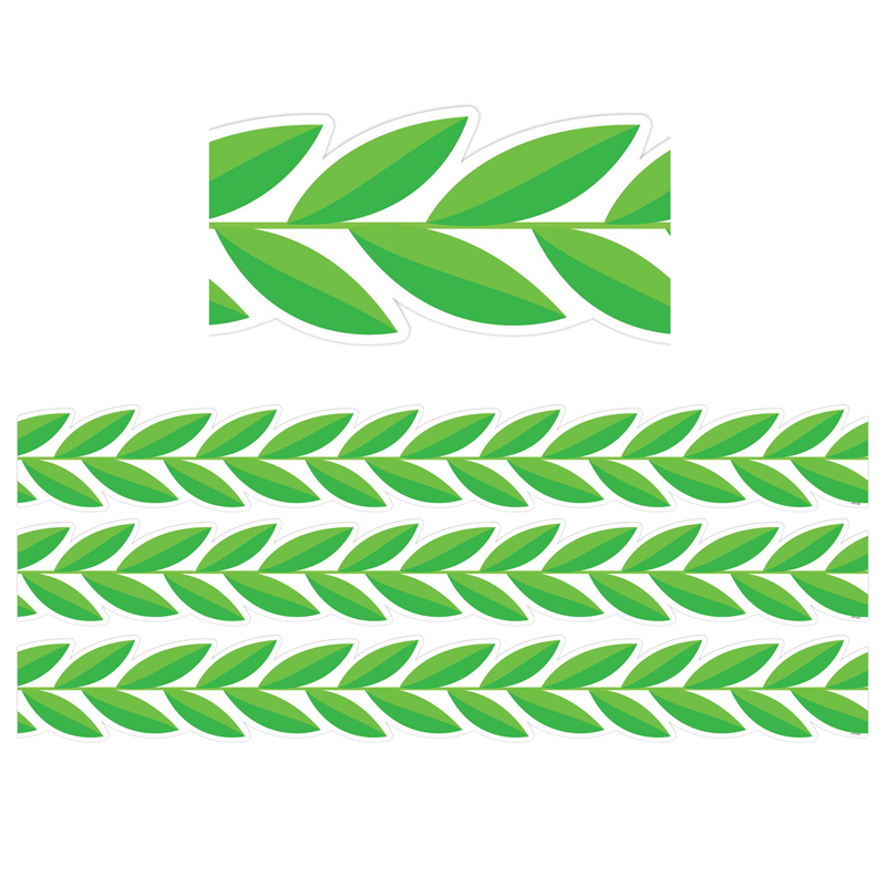 Picture of Creative Teaching Press CTP10429-3 48 ft. Leaf Garland Border&#44; Green - Grade K - Pack of 3