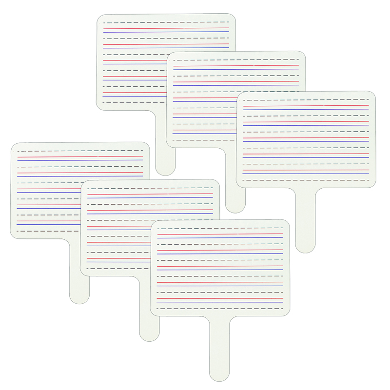 Picture of C-Line Products CLI40670-6 Two-Sided Dry Erase Answer Paddle for Grade 1 Plus&#44; White - 6 Each