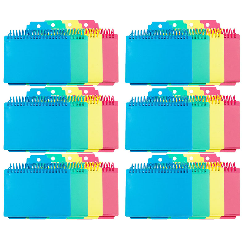 Picture of C-Line Products CLI48750-6 Spiral Bound Index Card for Grade 1 Plus, Multi Color - 6 Each
