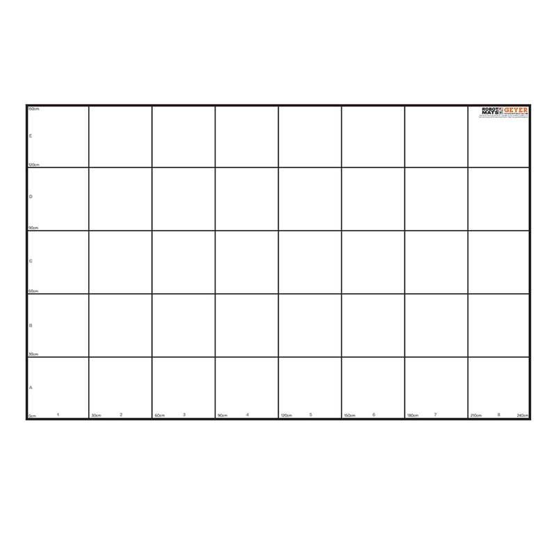 150 x 240 cm with 30 cm Grid Wonder League Robotics Competition Grid Math Notebooks, Assorted Color
