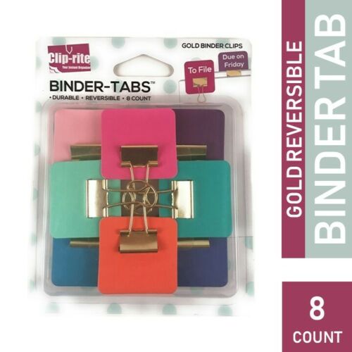 Picture of Clip-Rite CRT111 Binder Tabs Folders&#44; Assorted Gold