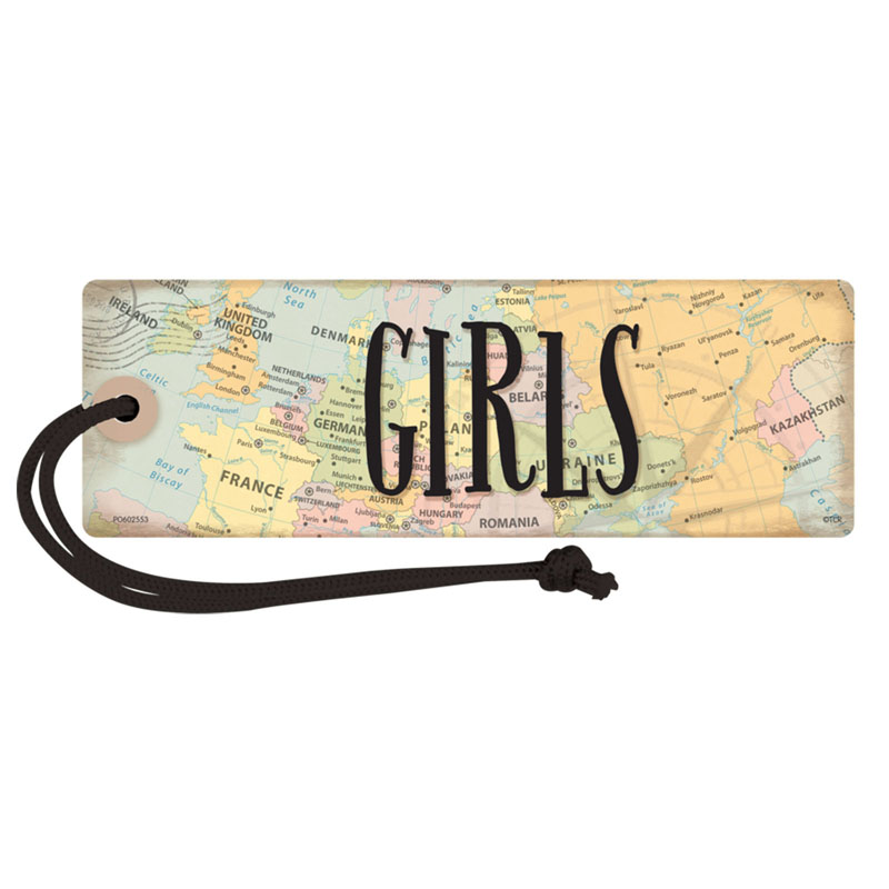 Picture of Teacher Created Resources TCR77477 Travel The Map Magnetic Girls Pass for Grade PK Plus&#44; Multi Color