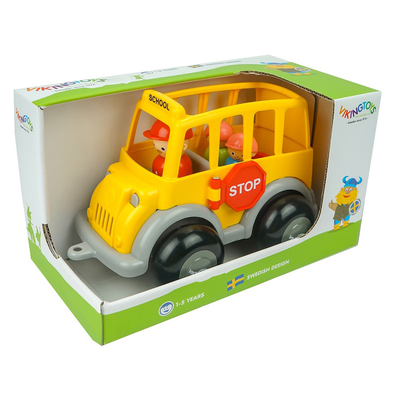 Picture of Viking Toys VKT81236 School Bus with Driver & Two Puplis for Grade PK-K&#44;