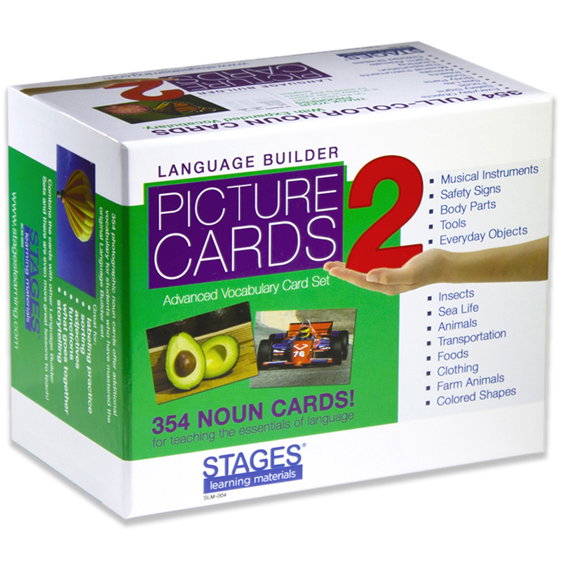 Language Buildr Picture Nouns Cards for Grade PK Plus, Multi Color - Set of 2 -  Snag-It, SN2575618