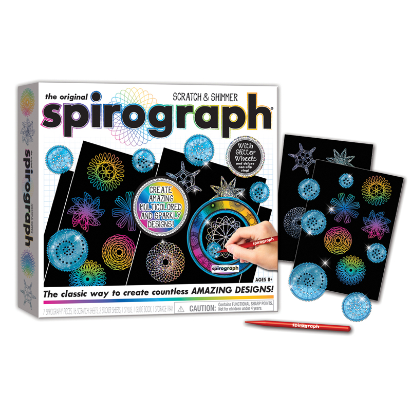 Scratch & Shimmer Wallart for Grade 3-12, Multi Color