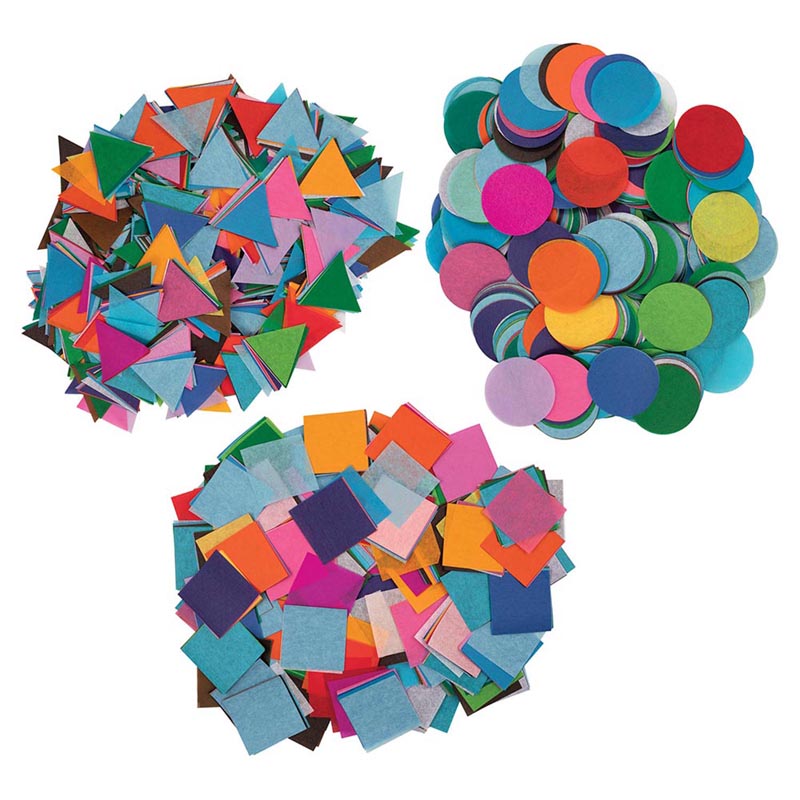 1.1 lbs Art Assortment Tissue Shape Pack, Assorted Color