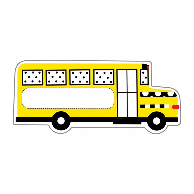 Picture of Carson Dellosa Education CD-120598 Brights School Bus Cut-Outs for Grade PK-5&#44; Multi Color