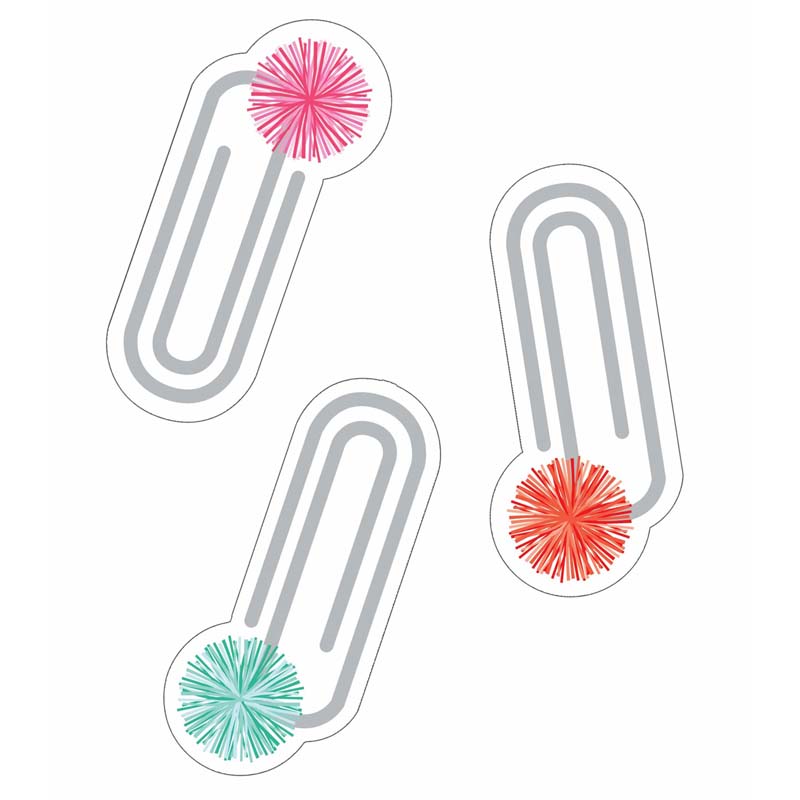 Picture of Carson Dellosa Education CD-120608 Brights Paper Clips Mini Cut-Outs for Grade PK-5&#44; Multi Color