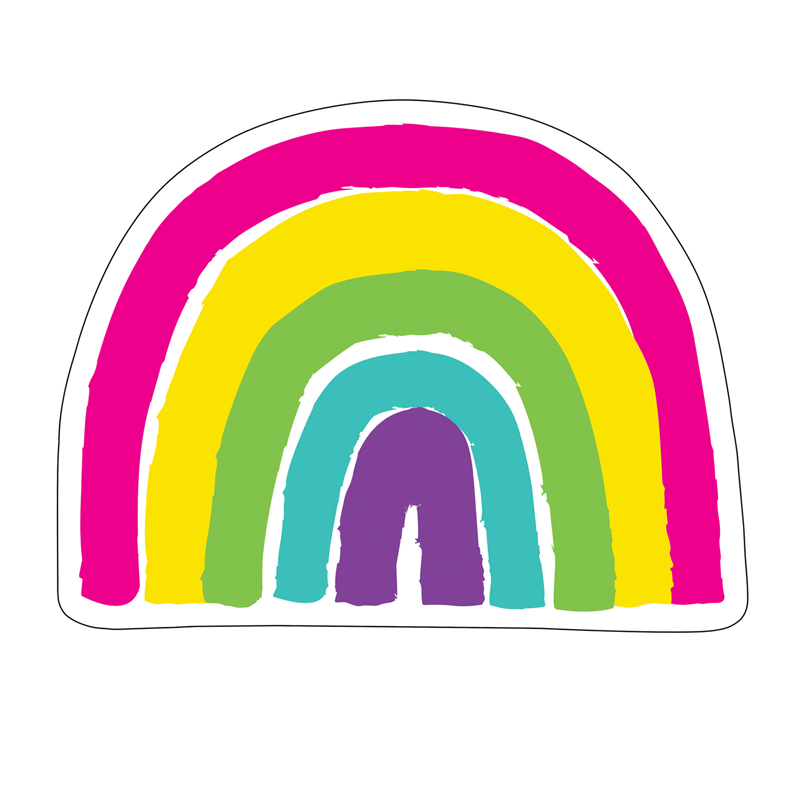 Picture of Carson Dellosa Education CD-120618 Kind Vibes Rainbow Cut Outs for Grade PK-8&#44; Multi Color