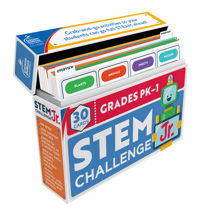 Picture of Carson Dellosa Education CD-140352 Stem Challenge Jr. Learning Cards